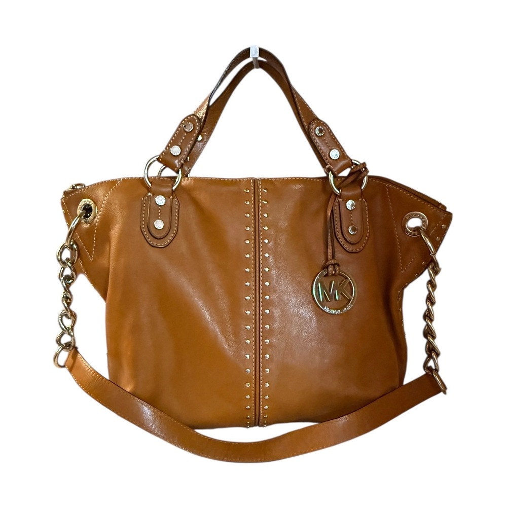 Michael Kors Large 'Astor' Chain Satchel‎ handbag - Picture 2 of 6
